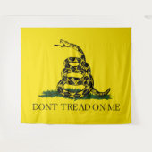 Treten Sie nicht auf meiner Gadsden-Flagge Wandteppich (Vorderseite (Horizontal))