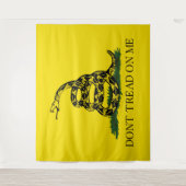 Treten Sie nicht auf meiner Gadsden-Flagge Wandteppich (Vorderseite)