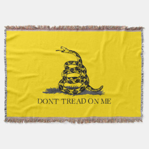 Treten Sie nicht auf mich Gadsden Flag BLACK YELLO Decke