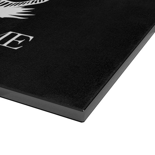 Treten Sie nicht auf mich Gadsden Flag Black Yello Schneidebrett (Ecke)