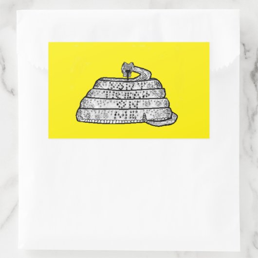 Treten Sie nicht auf mir Aufkleber (Tasche)