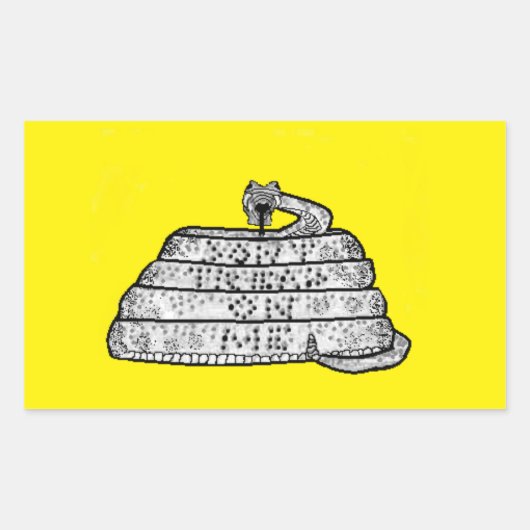 Treten Sie nicht auf mir Aufkleber (Vorderseite)