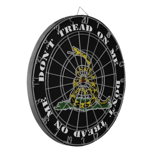 Treten Sie nicht auf mir Dartscheibe (Schwarzes) (Vorderseite Links)