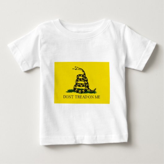 TRETEN Sie NICHT AUF MIR, die Gadsden-Flagge Baby T-shirt (Vorderseite)