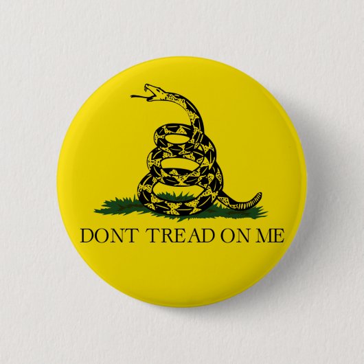 TRETEN Sie NICHT AUF MIR, die Gadsden-Flagge Button (Vorderseite)