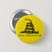 TRETEN Sie NICHT AUF MIR, die Gadsden-Flagge Button (Vorne & Hinten)