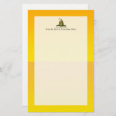 Treten Sie nicht auf mir Fahne Briefpapier (Vorne/Hinten)