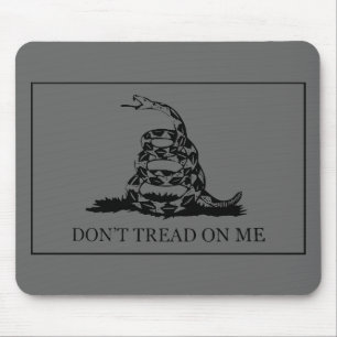 Treten Sie nicht auf mir Flagge -- Grau Mousepad