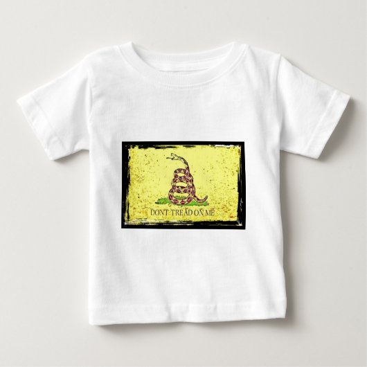 Treten Sie nicht auf mir Gadsden-Flagge Baby T-shirt (Vorderseite)