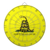 Treten Sie nicht auf mir Gadsden-Flagge Dartscheibe (vorne)