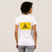 Treten Sie nicht auf mir - Gadsden-Flagge - sehen T-Shirt (Schwarz voll)