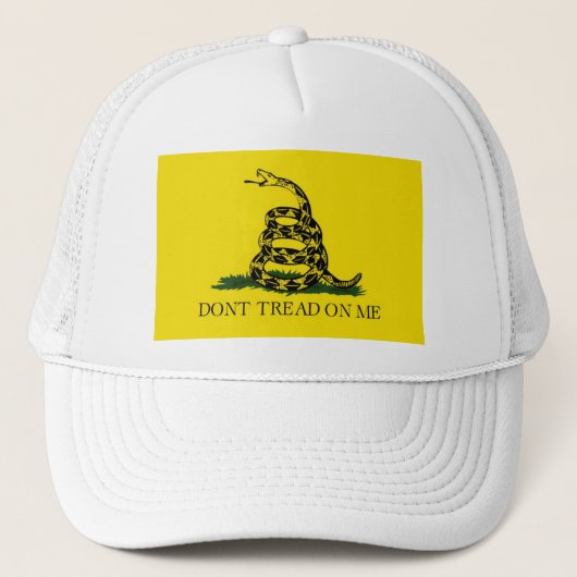 Treten Sie nicht auf mir Gadsden-Flagge Truckerkappe (Vorderseite)