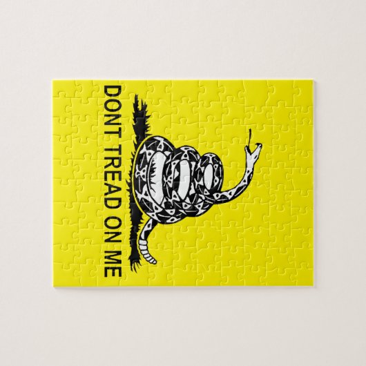 Treten Sie nicht auf mir Gadsden-Flaggen-Reihe Puzzle (Horizontal)