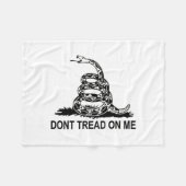 Treten Sie nicht auf mir Gadsden-Flaggen-super Fleecedecke (Vorderseite (Horizontal))