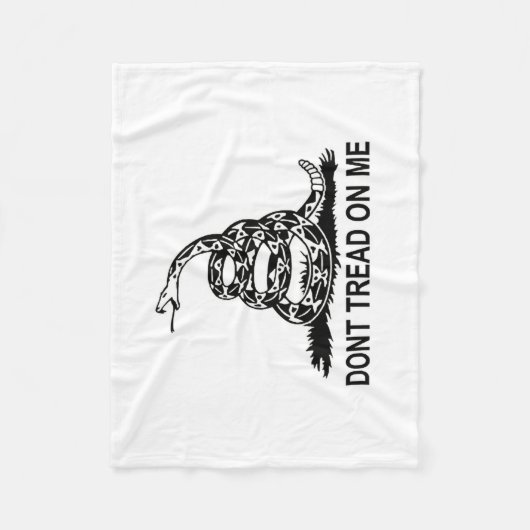 Treten Sie nicht auf mir Gadsden-Flaggen-super Fleecedecke (Vorderseite)
