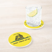 "Treten Sie nicht auf mir" - Gadsten Sandstein Untersetzer (Seite)