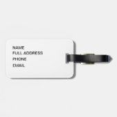 Treten Sie nicht auf mir Gepäckanhänger (Rückseite horizontal)