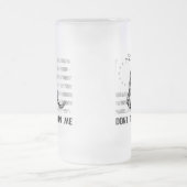 Treten Sie nicht auf mir GlasTasse Mattglas Bierglas (Mittel)