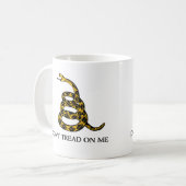 treten Sie nicht auf mir - Kaffeetasse (Vorderseite Links)