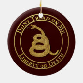 Treten Sie nicht auf mir Keramik Ornament (Hinten)