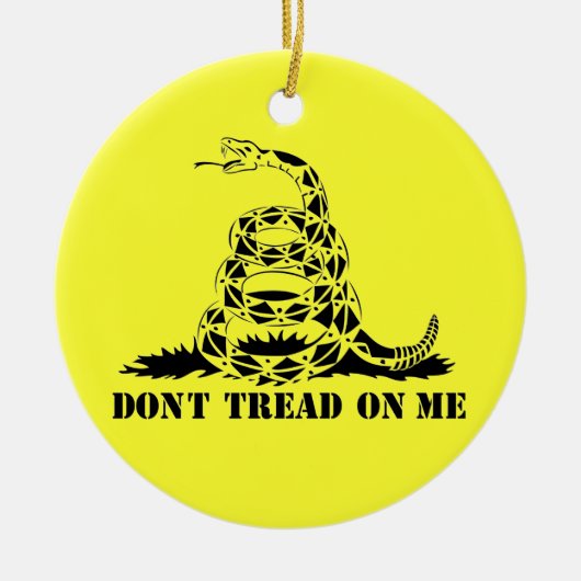 Treten Sie nicht auf mir Keramikornament (Vorne)