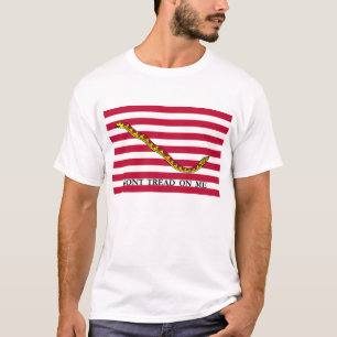 Treten Sie nicht auf mir - Marine-Jack-Flagge T-Shirt