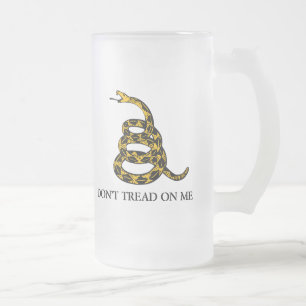 treten Sie nicht auf mir - Mattglas Bierglas