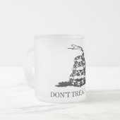 Treten Sie nicht auf mir Mattglastasse (Vorderseite Links)