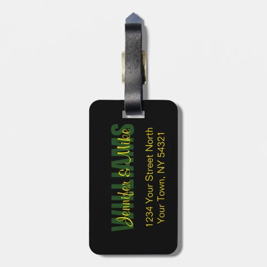 Treten Sie nicht auf mir personalisierten Gepäckanhänger (Rückseite vertikal)