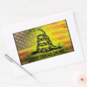 Treten Sie nicht auf mir Rechteckiger Aufkleber (Umschlag)