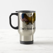 "Treten Sie nicht auf mir " Reisebecher (Links)