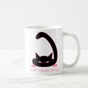 Treten Sie nicht auf mir rosa Miezekatze Kaffeetasse