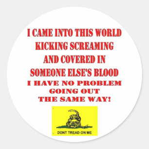 TRETEN SIE NICHT AUF MIR RUNDER AUFKLEBER