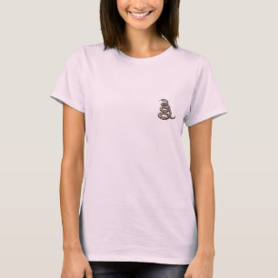 treten Sie nicht auf mir Schlangenbild T-Shirt