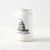 Treten Sie nicht auf mir Stein Bierglas (Vorderseite Links)