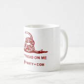 Treten Sie nicht auf mir Tee-Party-Tasse Kaffeetasse (VorderseiteRechts)