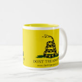 Treten Sie nicht auf mir Zweifarbige Tasse (VorderseiteRechts)