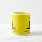 Treten Sie nicht auf mir Zweifarbige Tasse (Mittel)