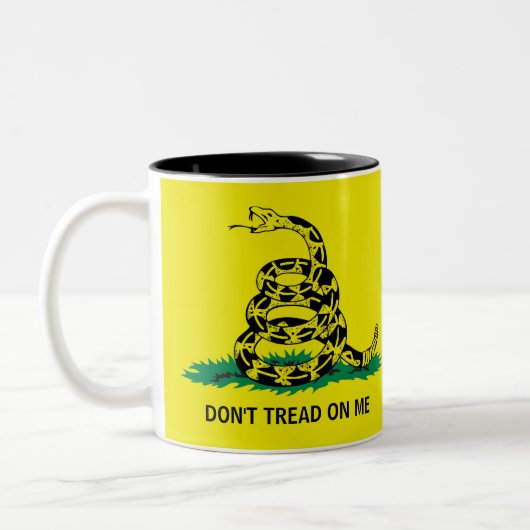 TRETEN SIE NICHT AUF MIR ZWEIFARBIGE TASSE (Links)