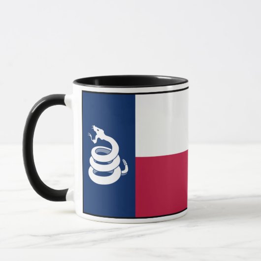 "Treten Sie nicht auf Texas" Tasse (Links)