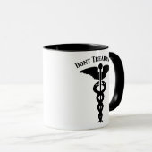 Treten Sie nicht auf uns Caduceus Tasse (VorderseiteRechts)