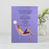 Treten Sie oben Ihr Fuß-weibliches Einladung (Stehend Vorderseite)