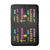 Treten Sie sein Gates Chick November Cross Ernteda Badematte (Vorderseite Vertikal)