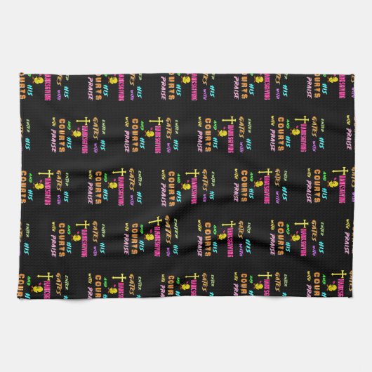 Treten Sie sein Gates Chick November Cross Ernteda Geschirrtuch (Horizontal)