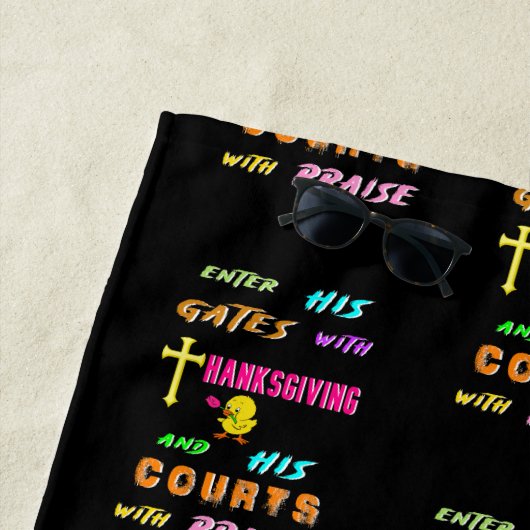 Treten Sie sein Gates Chick November Cross Ernteda Strandtuch (Beispiel)