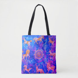 Treten Sie stilvoll auf mit diesem Blau + Violett Tasche