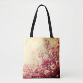 Treten Sie stilvoll mit wunderschönen rosa Blumen Tasche (Vorderseite)
