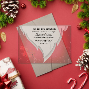 Treten Sie unserem schmutzigen Santa Party mit San Acryleinladungen