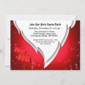Treten Sie unserem schmutzigen Santa Party mit San Einladung (Vorderseite)