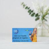 Treten Sie unserer Treueprogrammkarte bei Visitenkarte (Stehend Vorderseite)